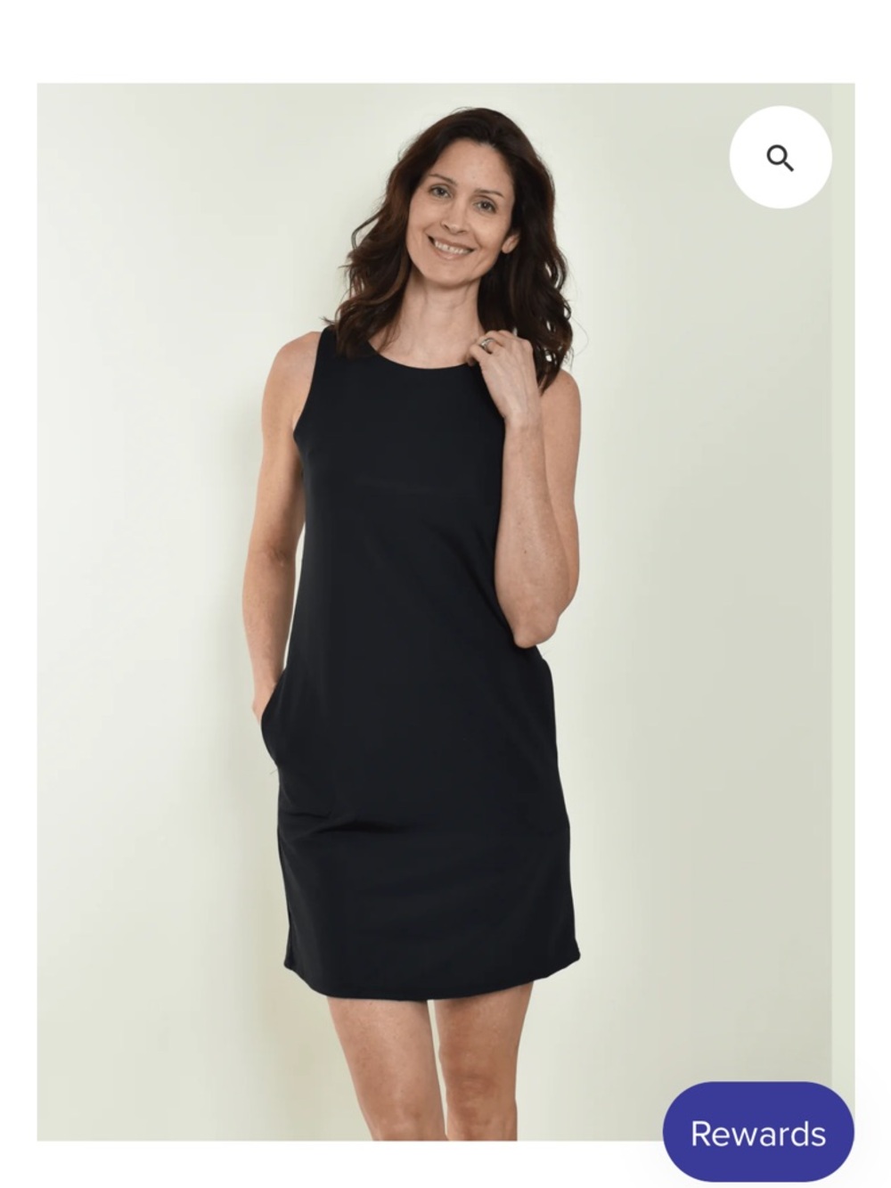 Southwind Apparel Classic Black Sleeveless Dress w/2 Side pockets